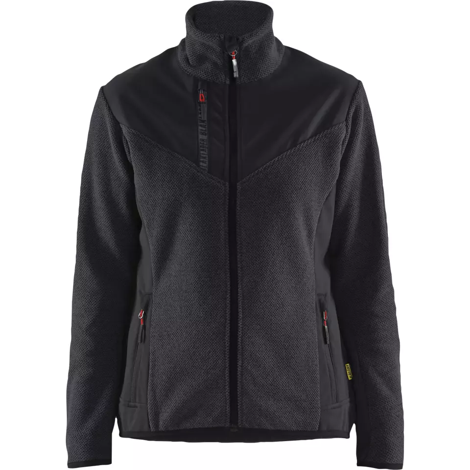 Blåkläder 594325369799, Women's Softshell Knitted Jacket, Dark Grey/Black, image 1, gallery thumbnail