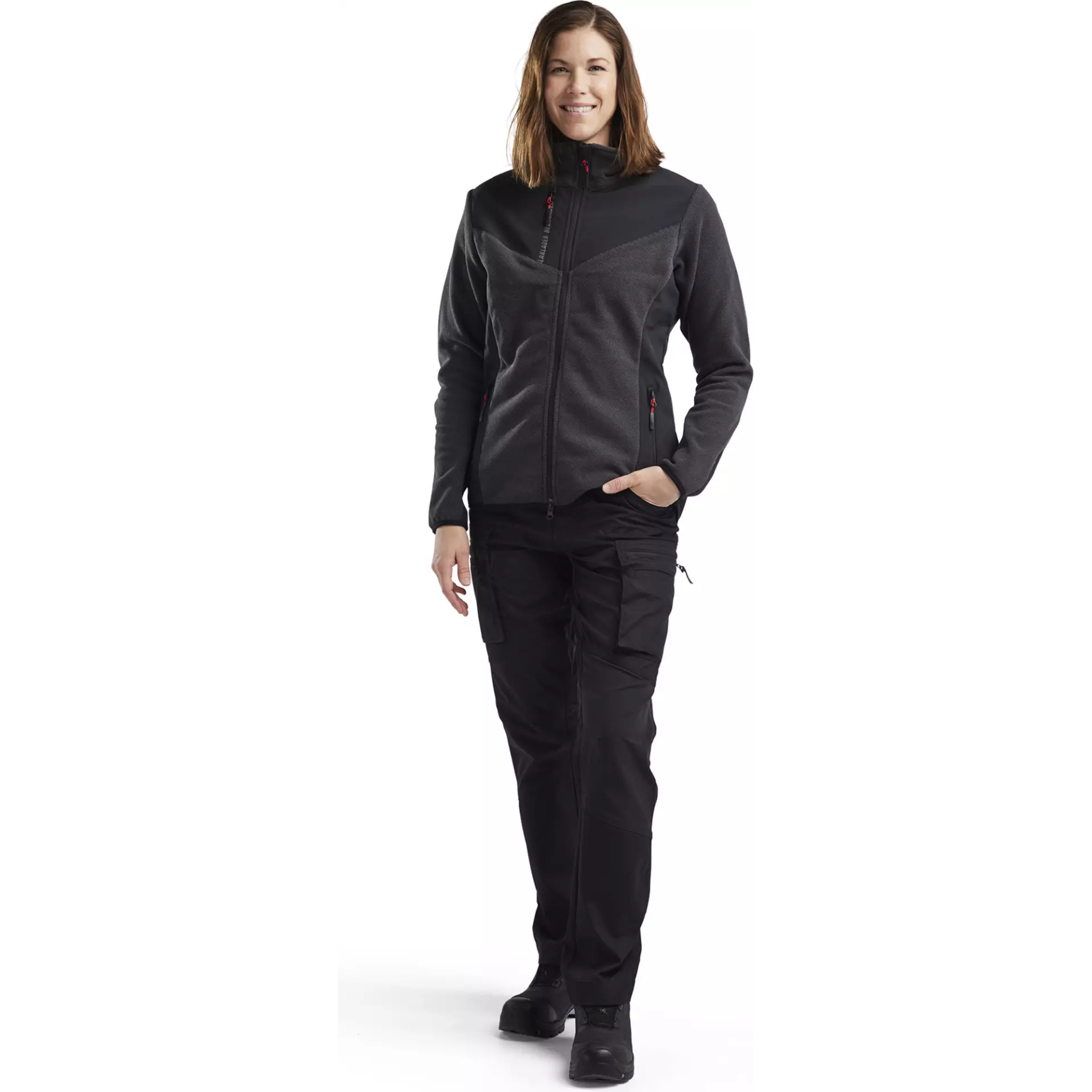 Blåkläder 594325369799, Women's Softshell Knitted Jacket, Dark Grey/Black, image 5