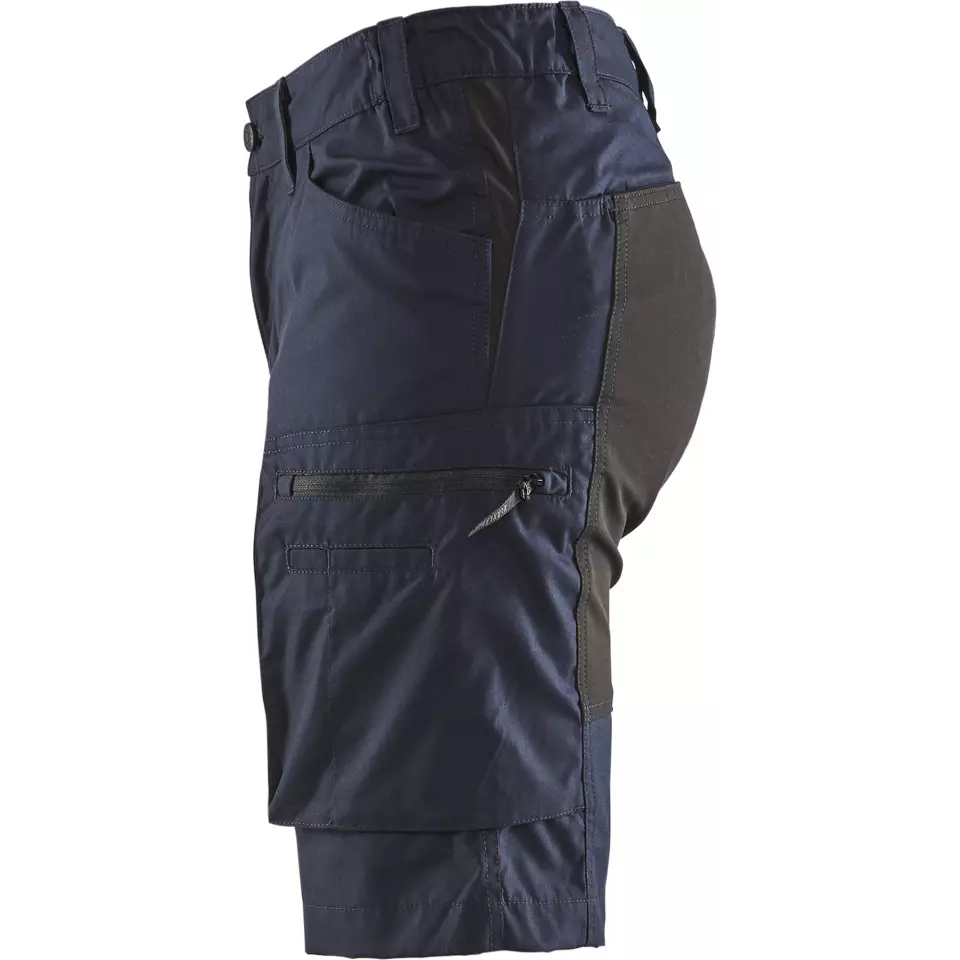 Blåkläder 714918458699, Women's Stretch Shorts, Dark Navy Blue/Black, image 3, gallery thumbnail