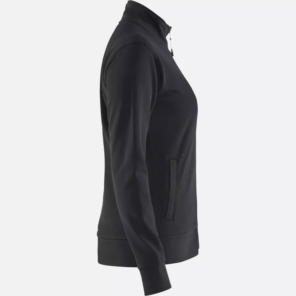 Blaklader 337211589900, Ladies Sweatshirt Jacket, Black, image 2, gallery thumbnail