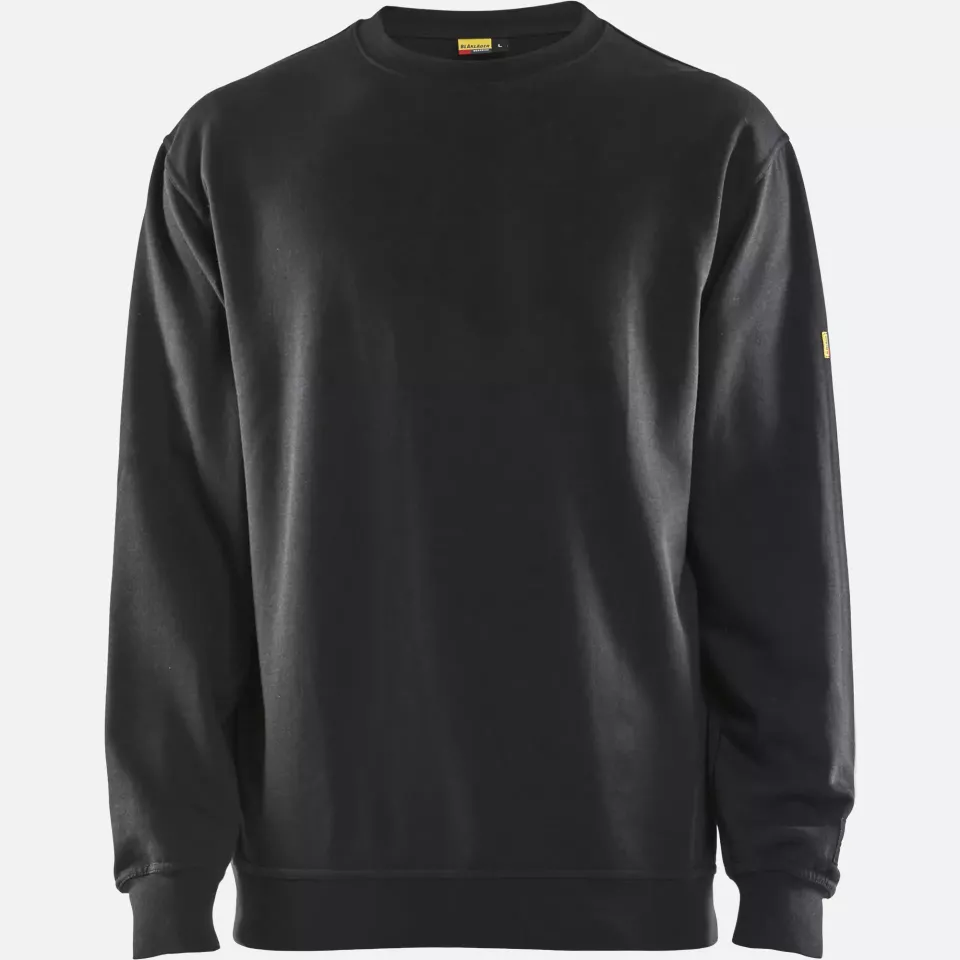 Blaklader 307417629900, Flame Retardant Sweatshirt, Black, image 1, gallery thumbnail