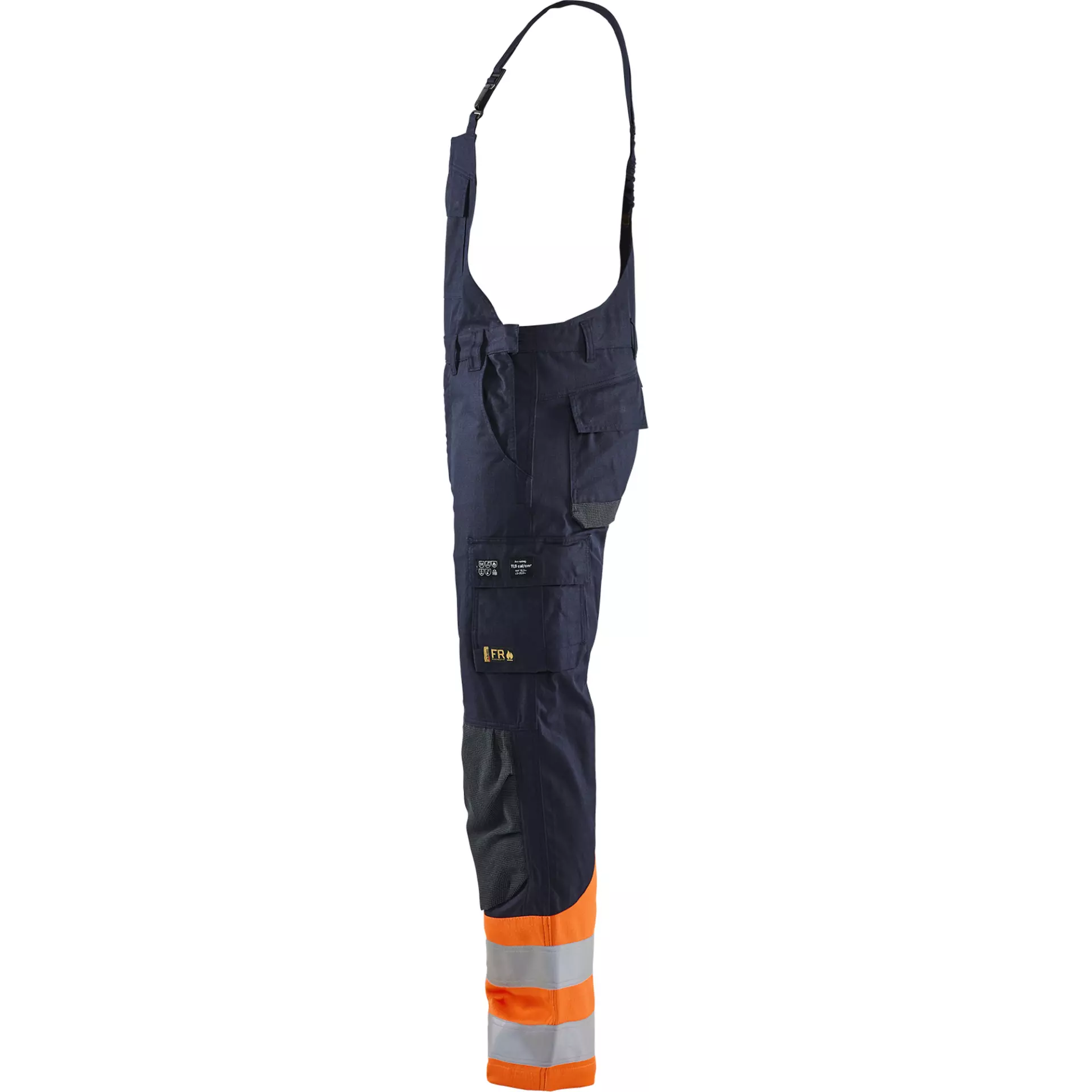 Blåkläder 288815138953, Multinorm Latzhose, Marineblau/Orange, image 4