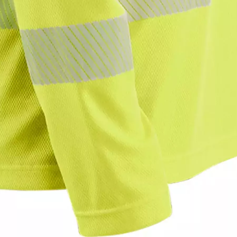 **Long Sleeve** design offers full-arm coverage for added protection and comfort.