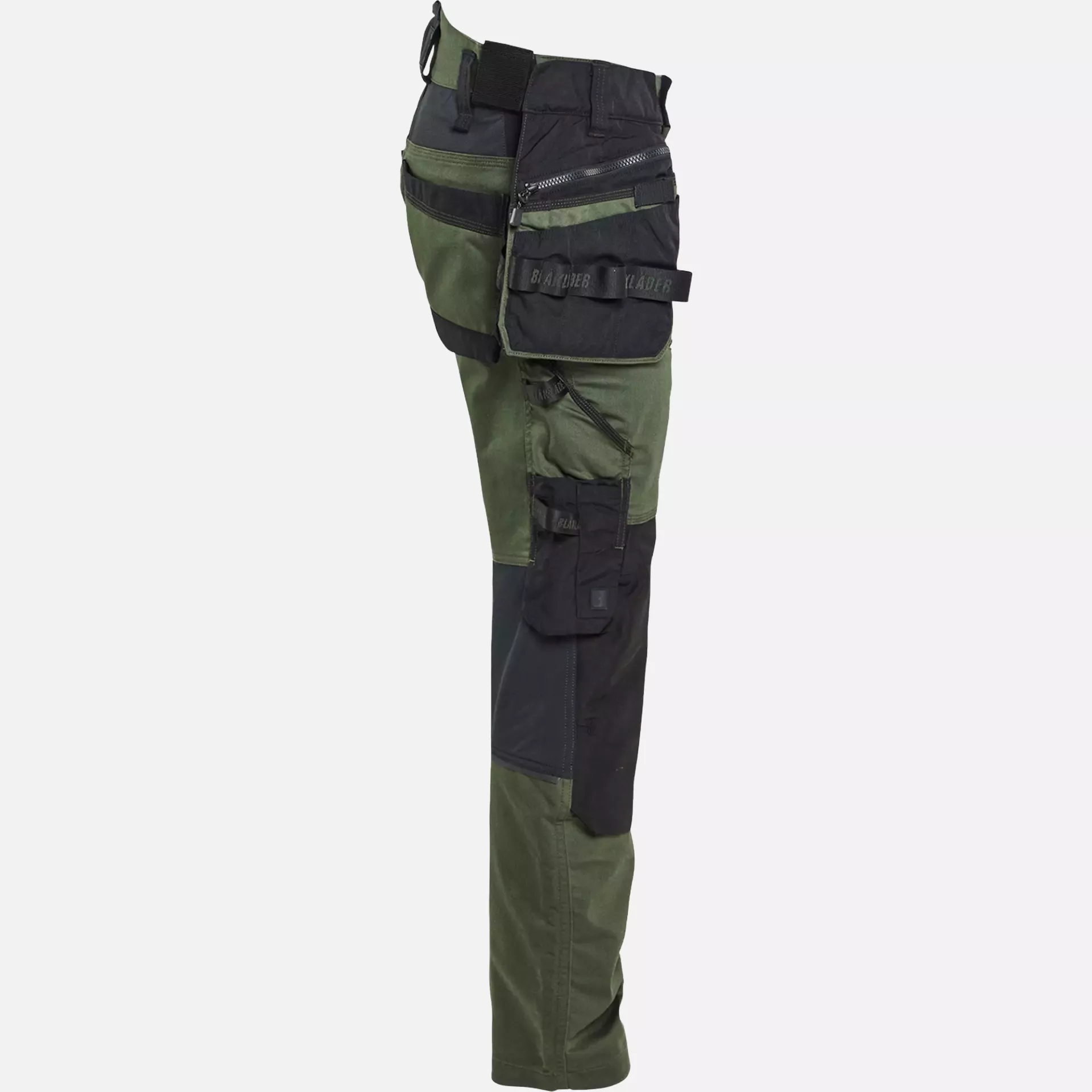 Blaklader 197011494298, STRIKER Stretch Craftsman Work Trousers, Forest Green/Black, image 2