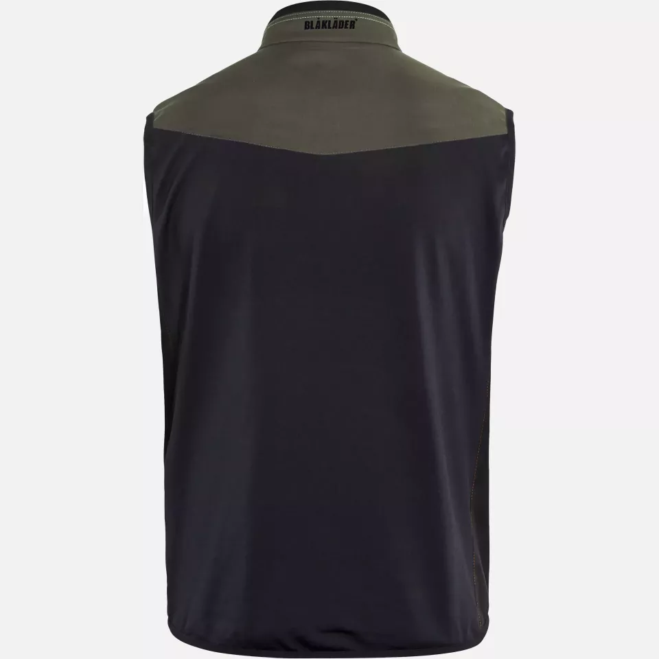 Blaklader 385025164599, Softshell Vest, Dark Olive Green/Black, image 2, gallery thumbnail