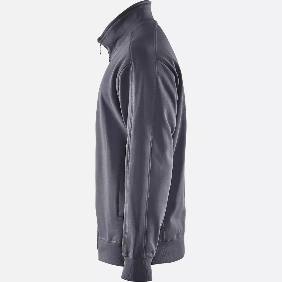 Blaklader 334910489400, Zip Sweatshirt, Grey, image 3, gallery thumbnail