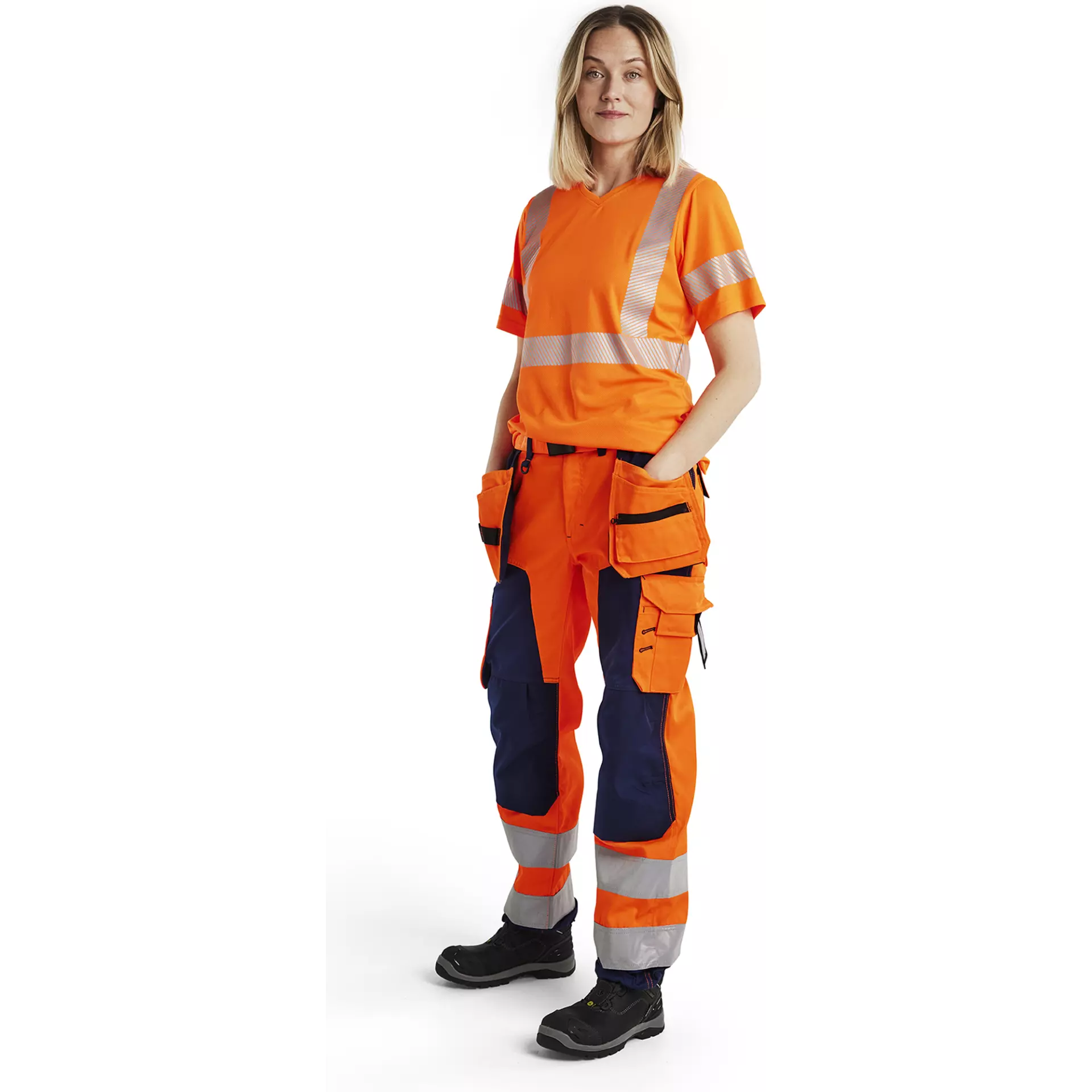 Blaklader 333610135300, High Vis Women's UV Protection T-Shirt, Orange, image 5