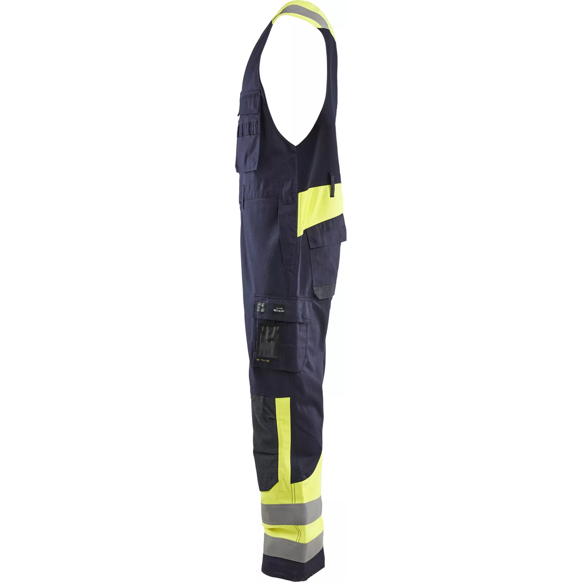 Blaklader 288715128933, Ärmelloser Overall, Marineblau/ Gelb, image 3