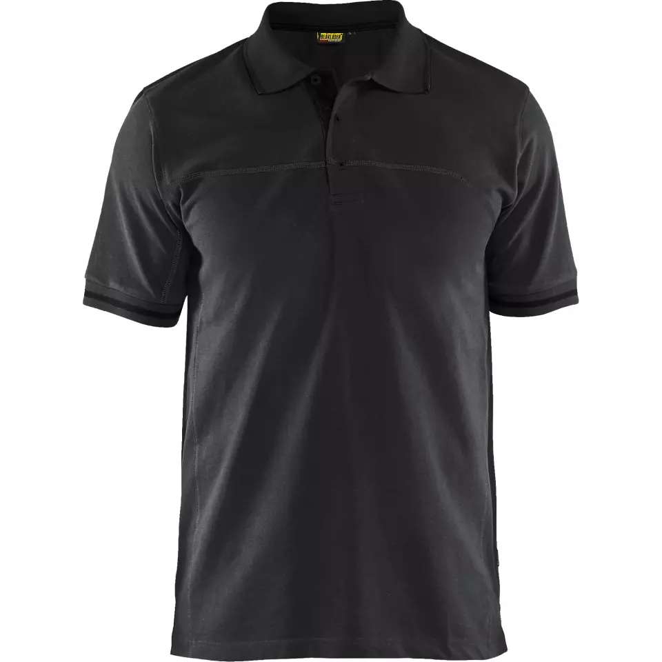 Blåkläder 338910509998, Polo Shirt, Black/Dark Grey, image 1, gallery thumbnail