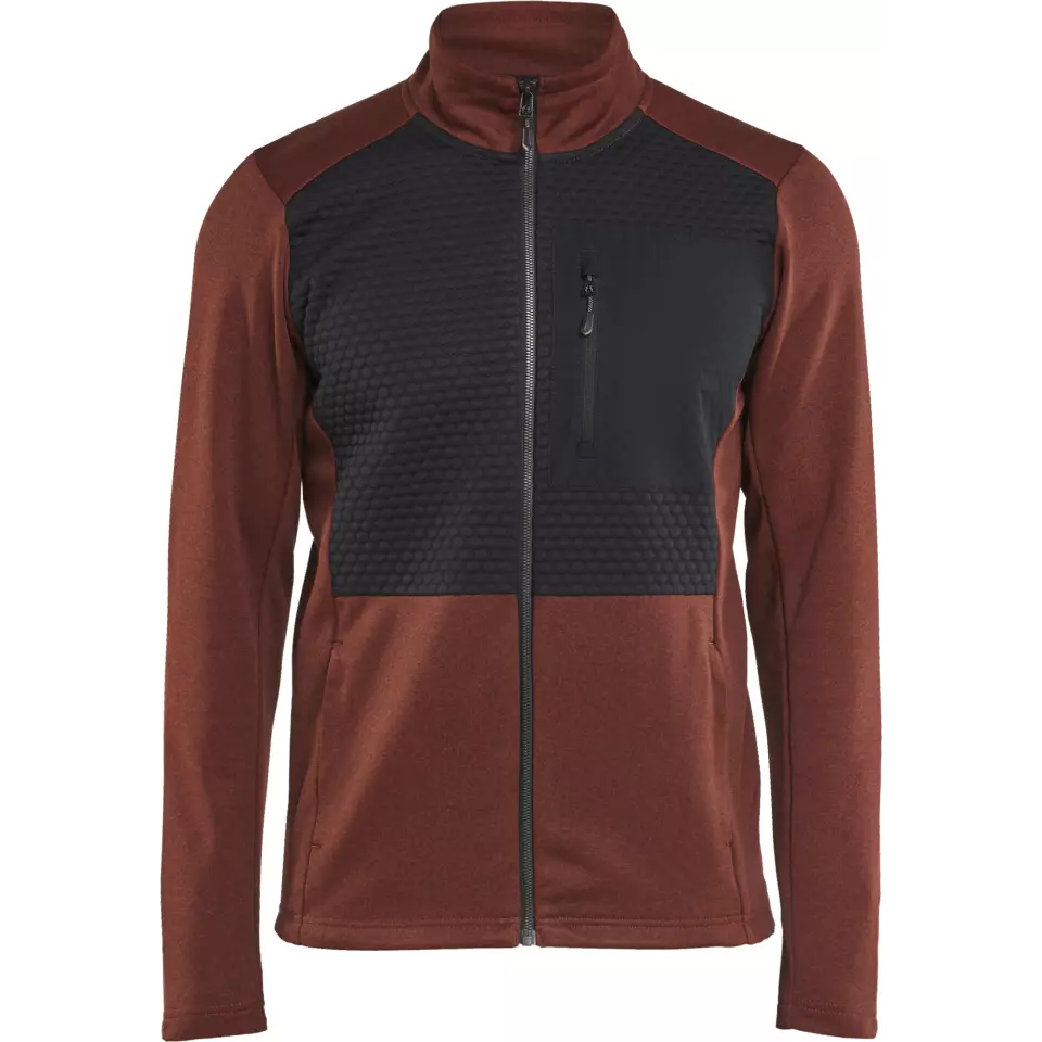 Blaklader 354825335999, Full Zip Sweatshirt, Rust Red/Black, image 1, gallery thumbnail