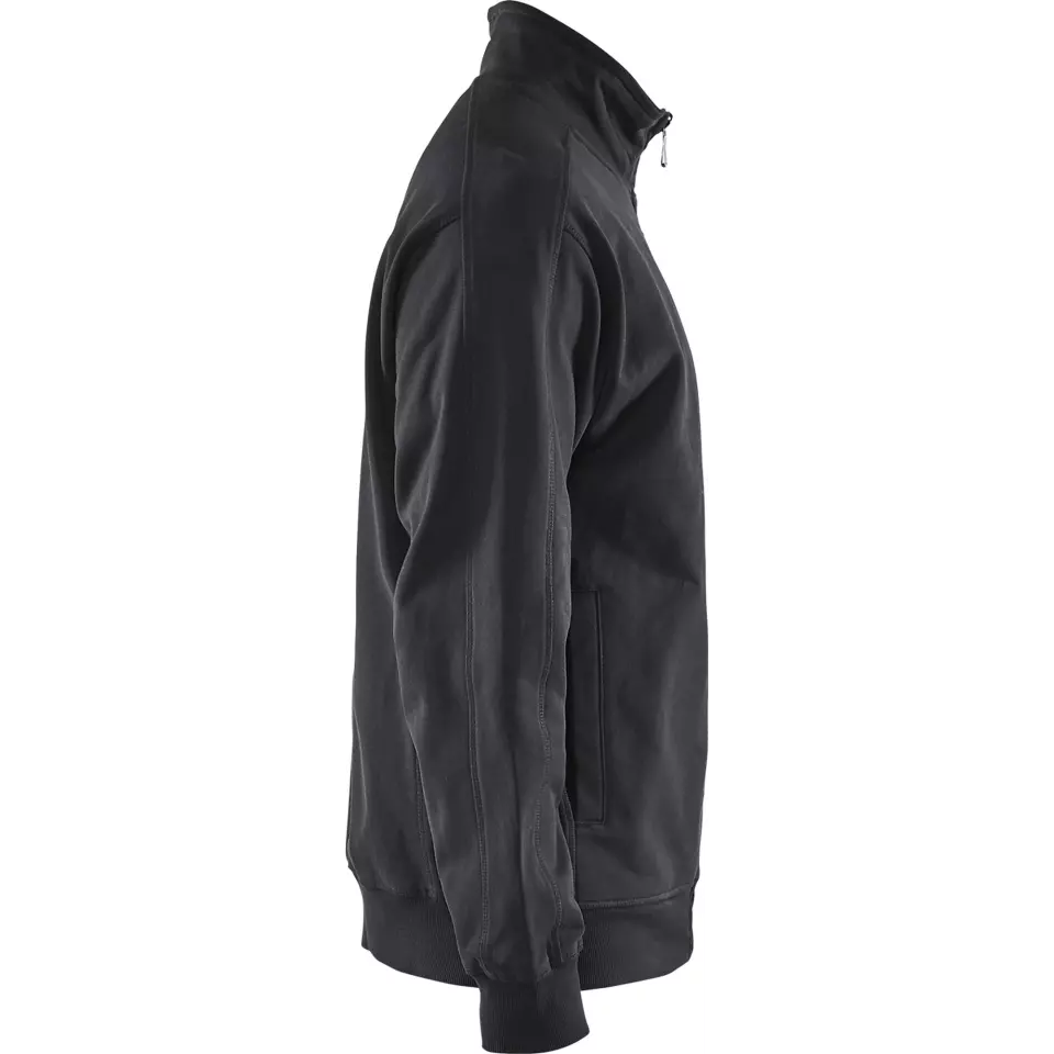 Blåkläder 334910489900, Zip Sweatshirt, Black, image 2, gallery thumbnail
