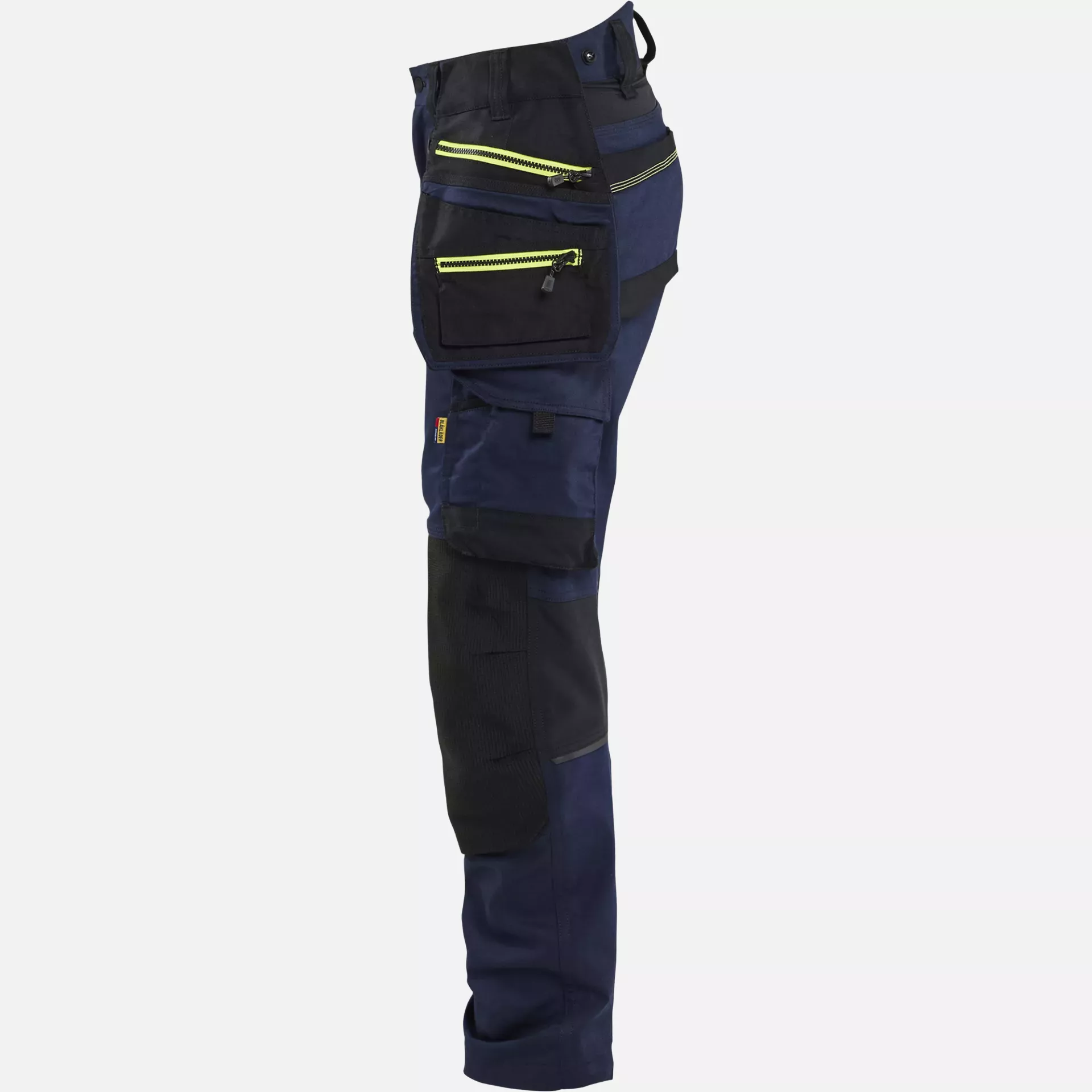 Blaklader 717011498633, STRIKER Women's Craftsman Work Trousers Stretch, Dark Navy/High Vis Yellow, image 11