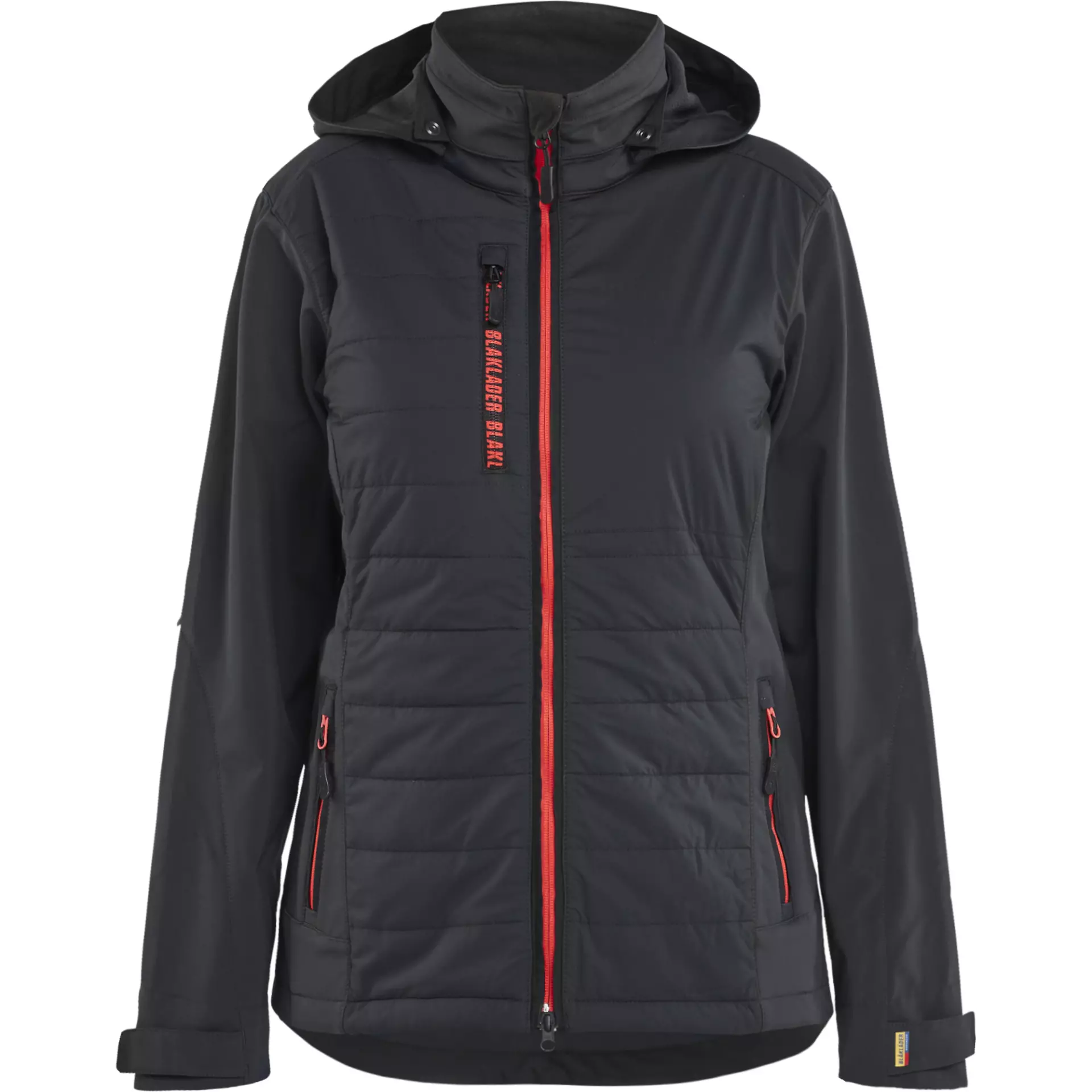 Blåkläder 473325139956, Women's Hybrid Jacket, Black/Red