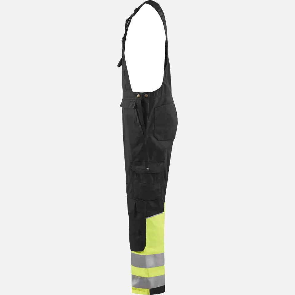 Blaklader 266218009933, High Vis Bib and Brace, Black/Yellow, image 3, gallery thumbnail