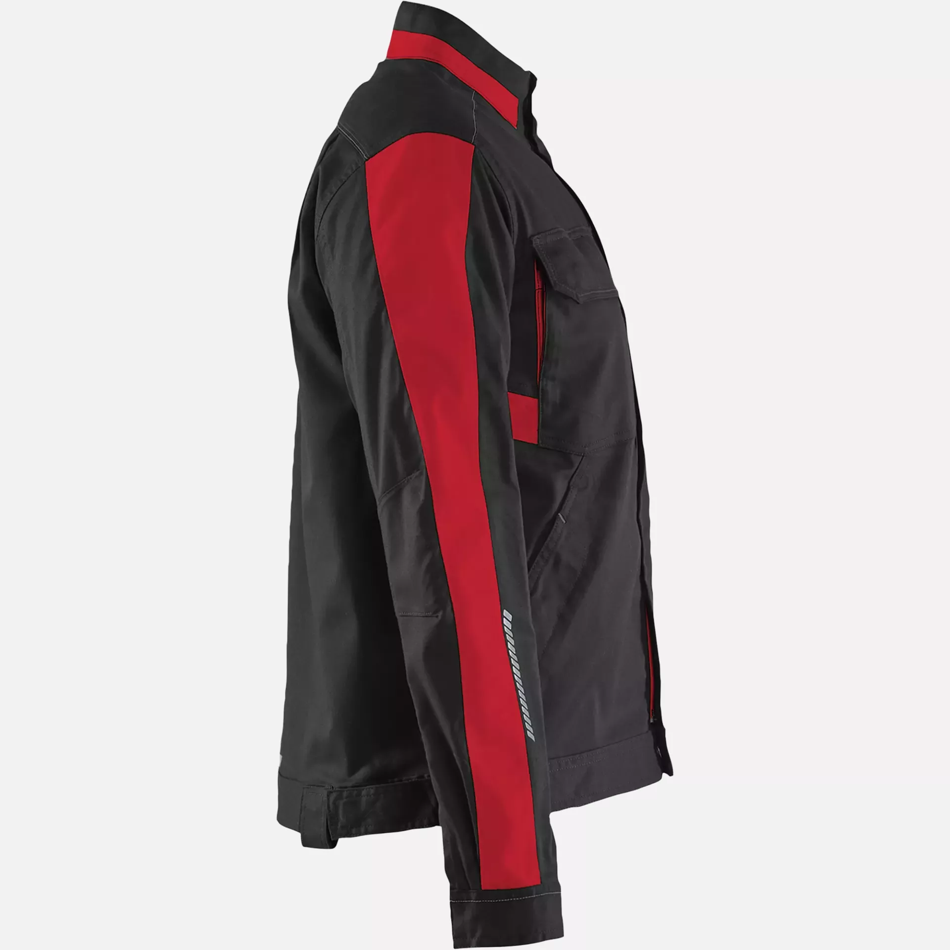 Blaklader 444318329956, Ladies Stretch Industry Jacket, Black/Red, image 2