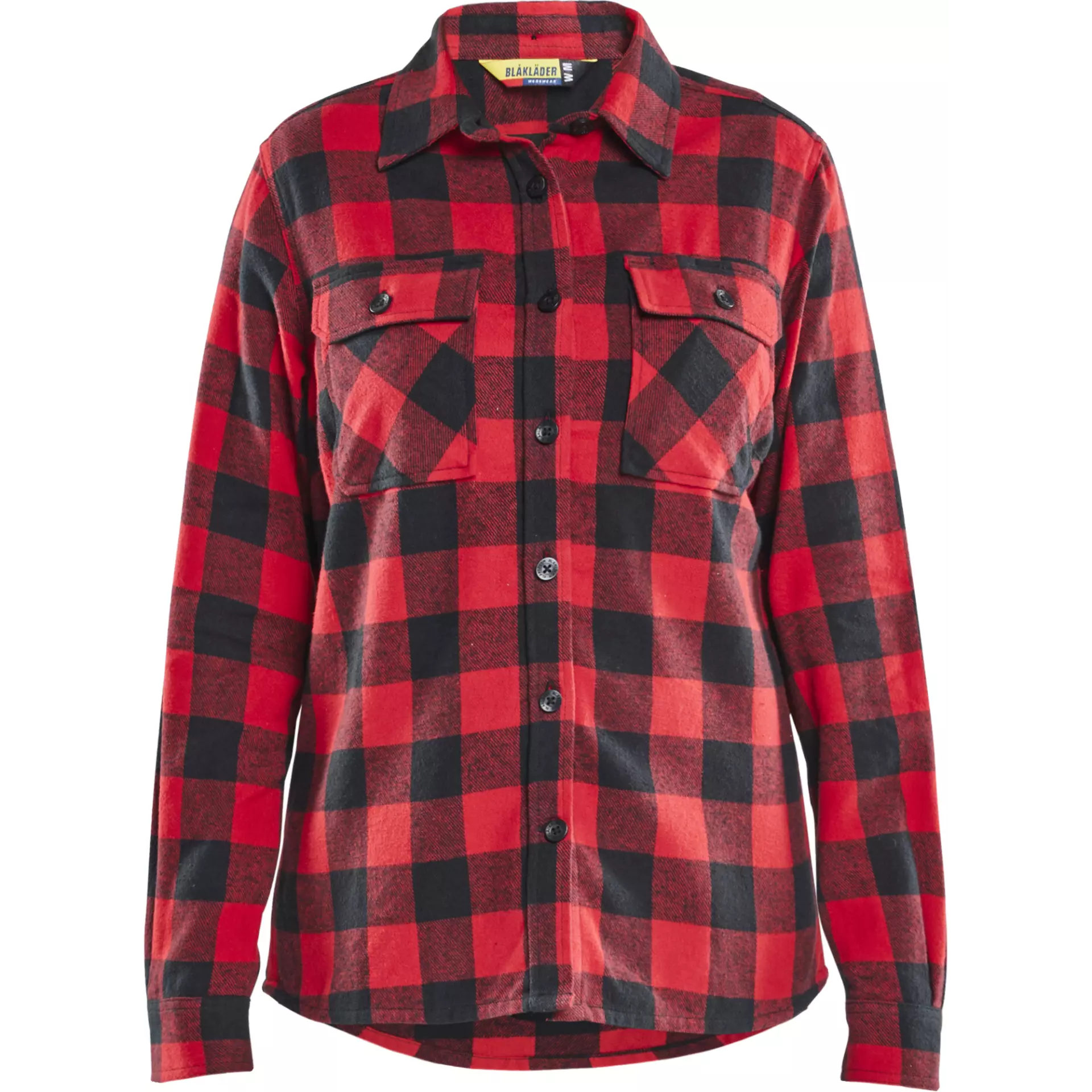 Blaklader 321811685699, Women's Flannel Shirt, Red/Black, image 1