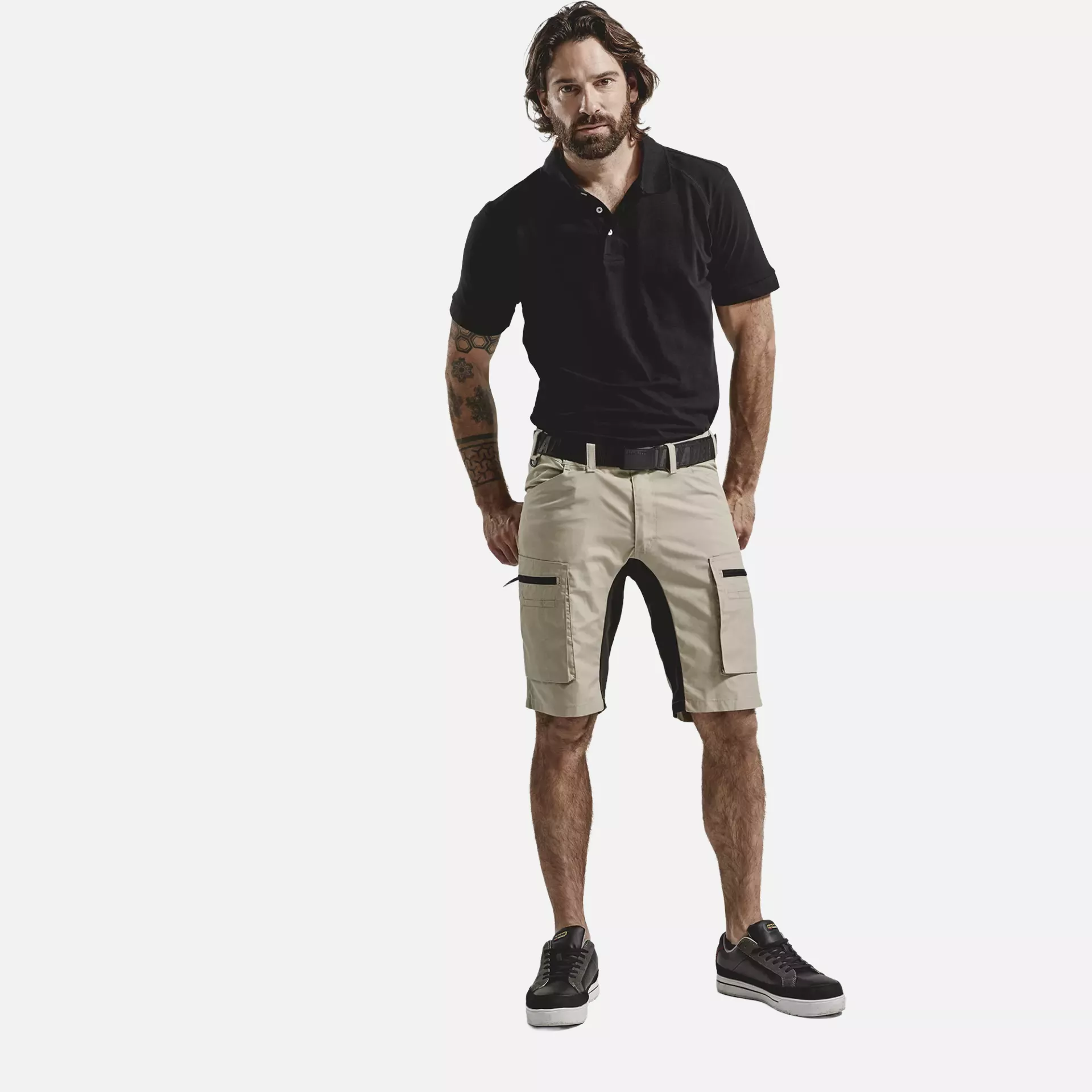 Blaklader 144918452799, Stretch Shorts, Stone Grey/Black, image 5