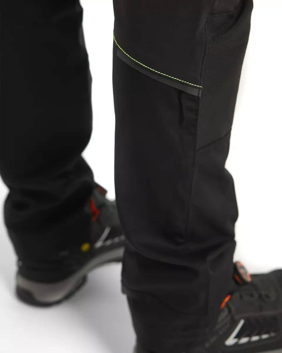 Blaklader 716618459933, Ladies Stretch Service Trousers, Black/Yellow, image 5, gallery thumbnail