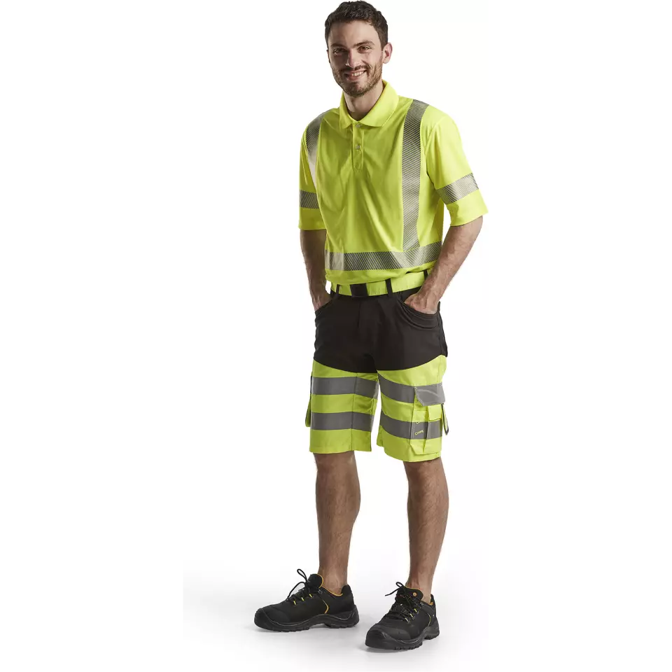 Blåkläder 342810133300, High Vis UV Protection Polo Shirt, Yellow, image 5, gallery thumbnail