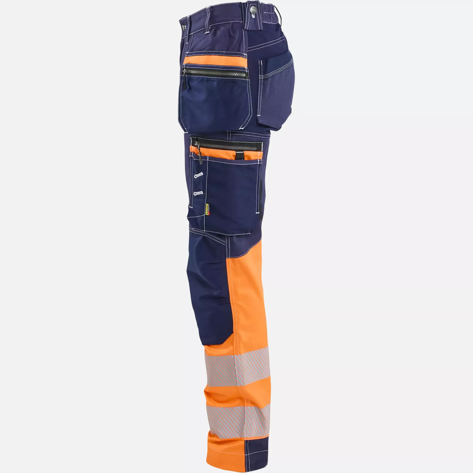 Blaklader 719613708853, High Vis Damen Stretch Arbeitshose, Marineblau/Orange, image 3