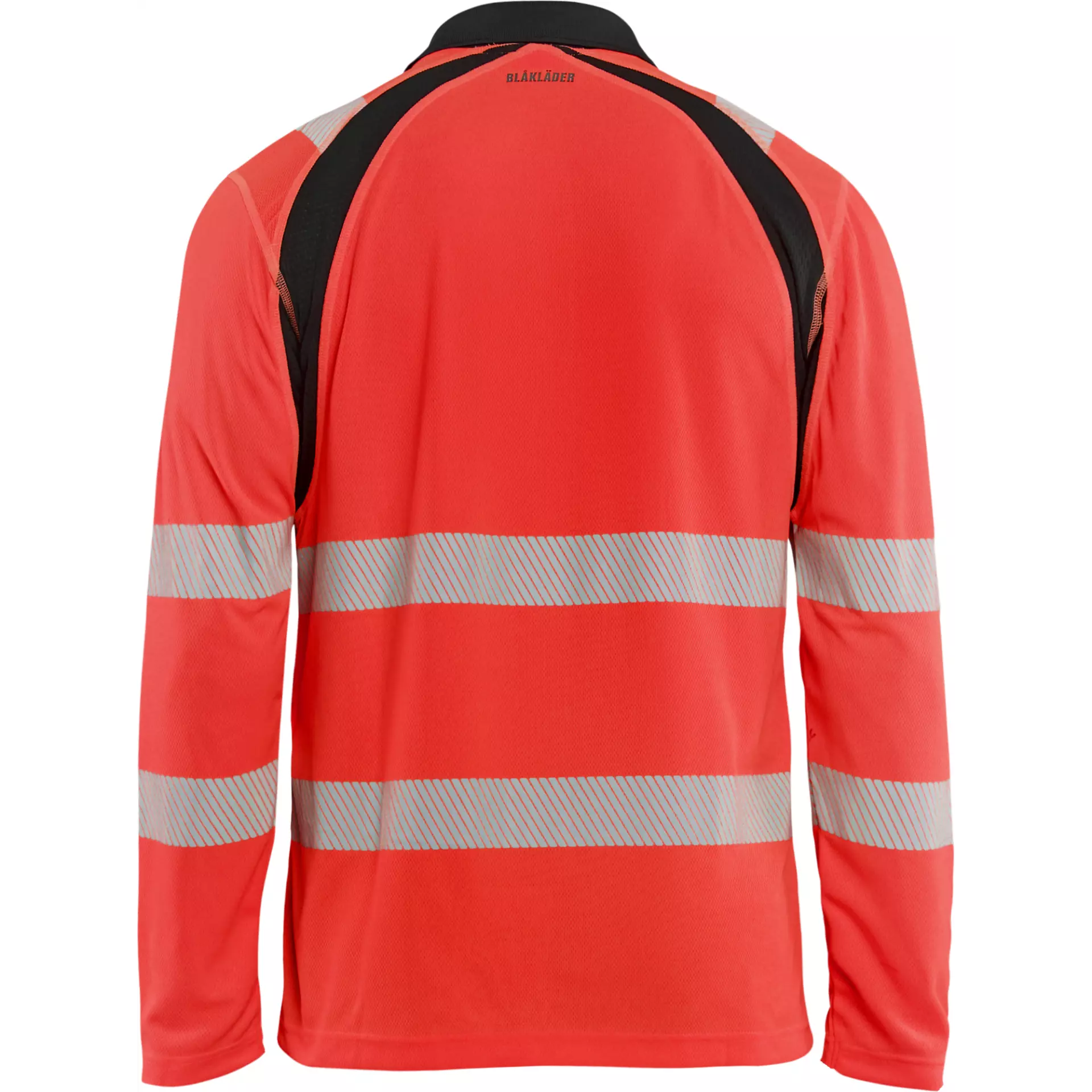 Blaklader 359810135599, High Vis UV Protection Long Sleeve Polo Shirt, Red/Black, image 4