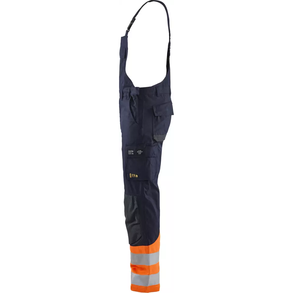 Blåkläder 288815138953, Multinorm Latzhose, Marineblau/Orange, image 4, gallery thumbnail