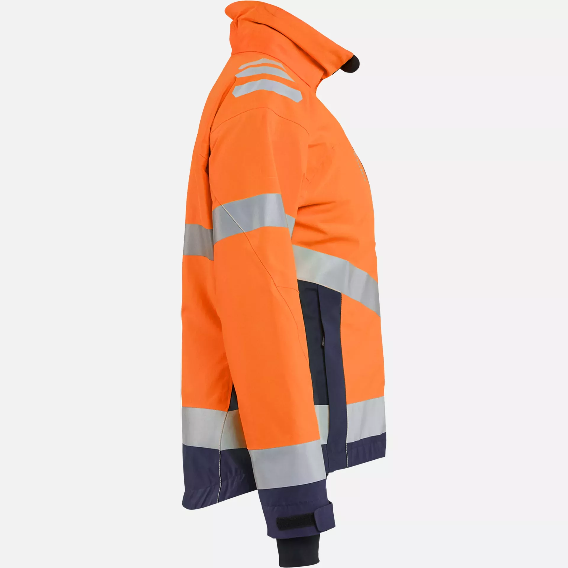 Blaklader 476219775389, Ladies High Vis Winter Jacket Lightly Lined, High Vis Orange/Navy Blue, image 2