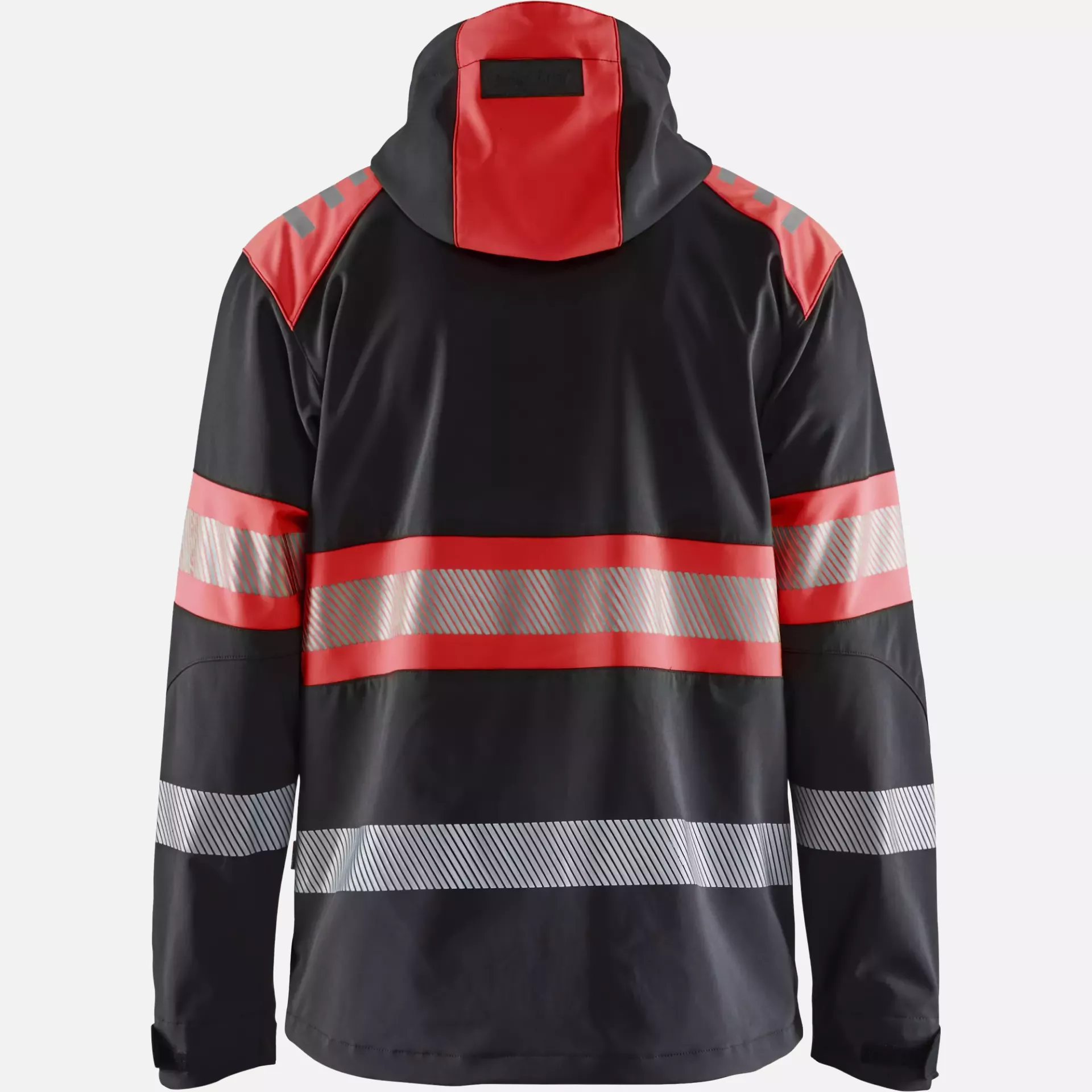 Blaklader 449425139955, High Vis Softshell Jacket, Black/High Vis Red, image 4