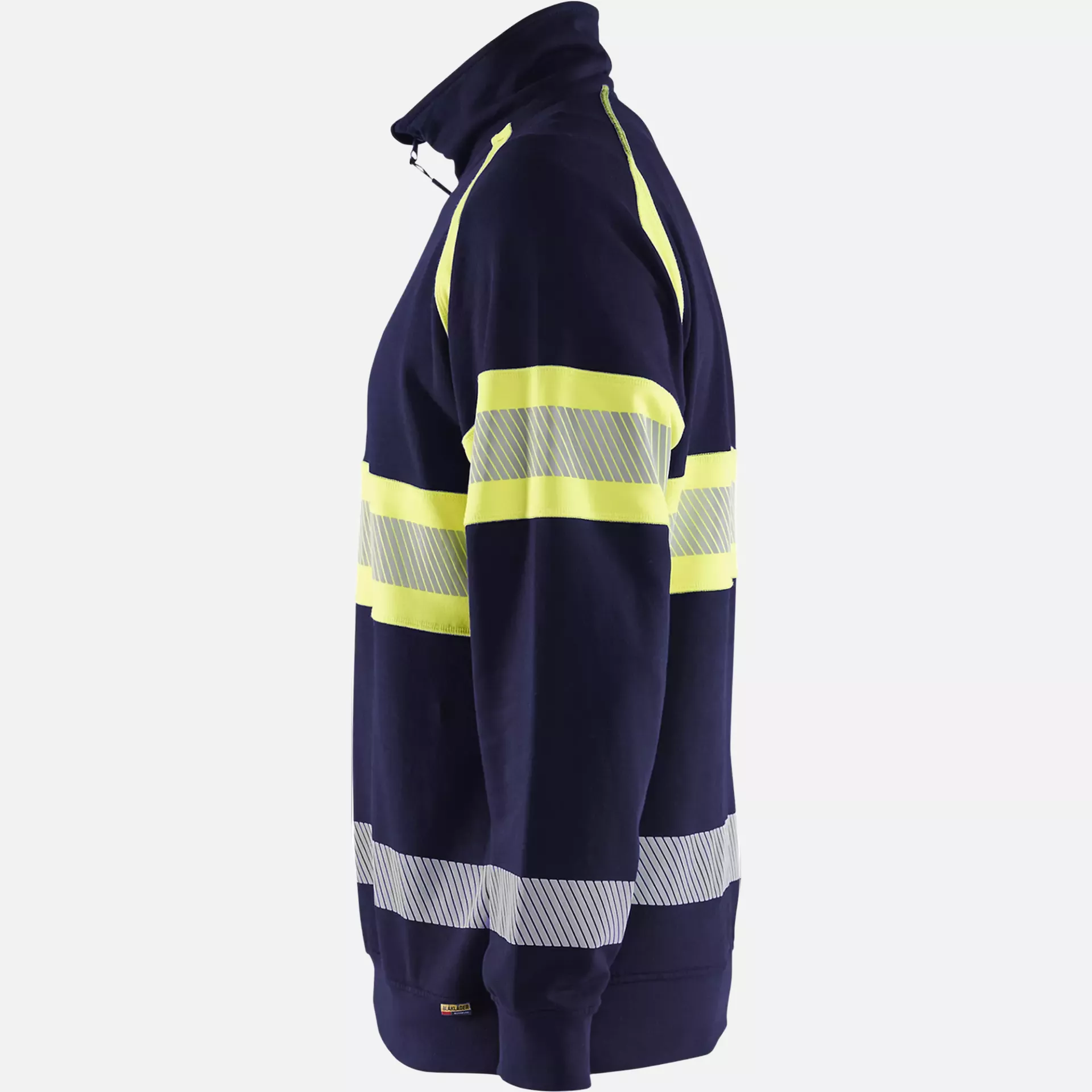 Blaklader 355311588933, High Vis Sweatshirt, Navy/ Yellow, image 3
