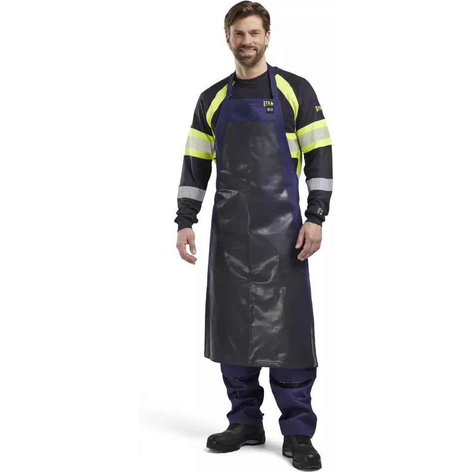 Blåkläder 306115018900, Welding Apron, Navy Blue, image 2, gallery thumbnail
