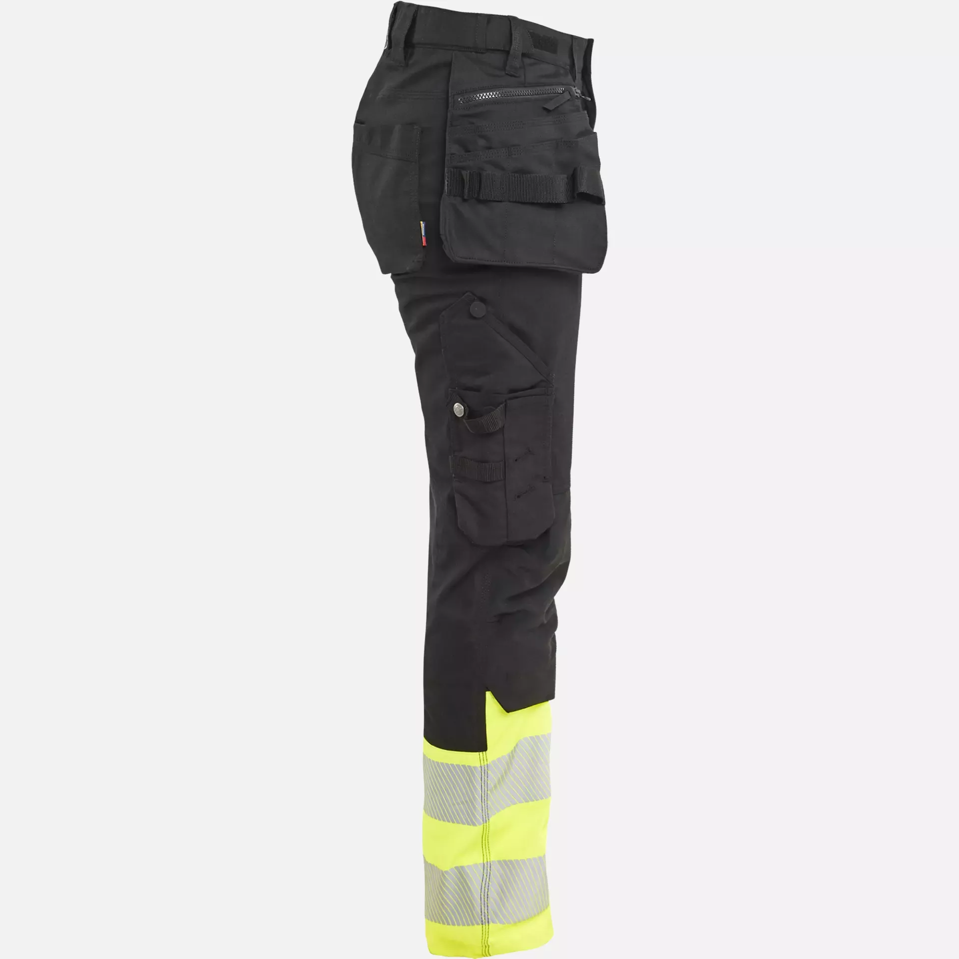 Blaklader 703011499933, High Vis Ladies Stretch Trousers, Black/Yellow, image 2