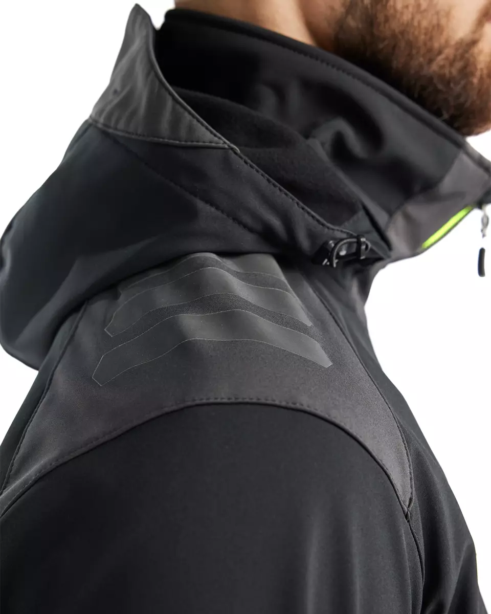 Blåkläder 474925139933, Softshell Jacket, Black/Yellow, image 6, gallery thumbnail