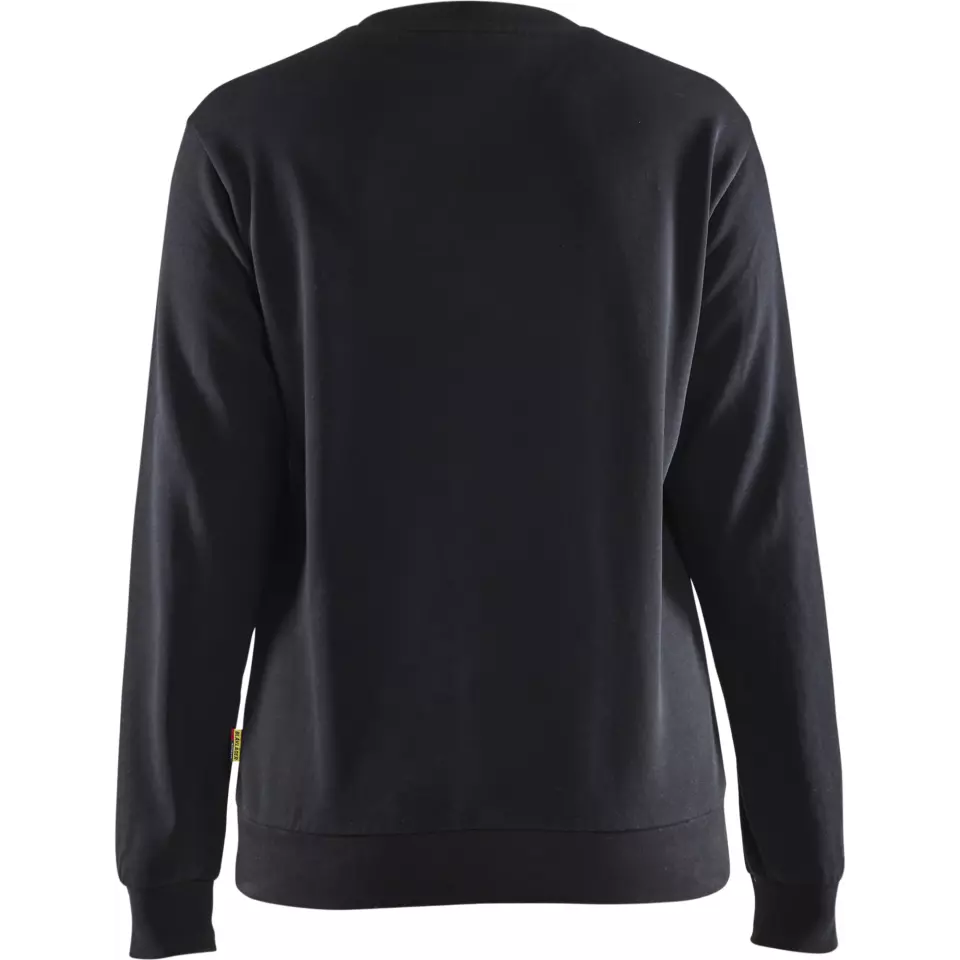 Blåkläder 340811589933, Women's Sweatshirt, Black/Yellow, image 4, gallery thumbnail