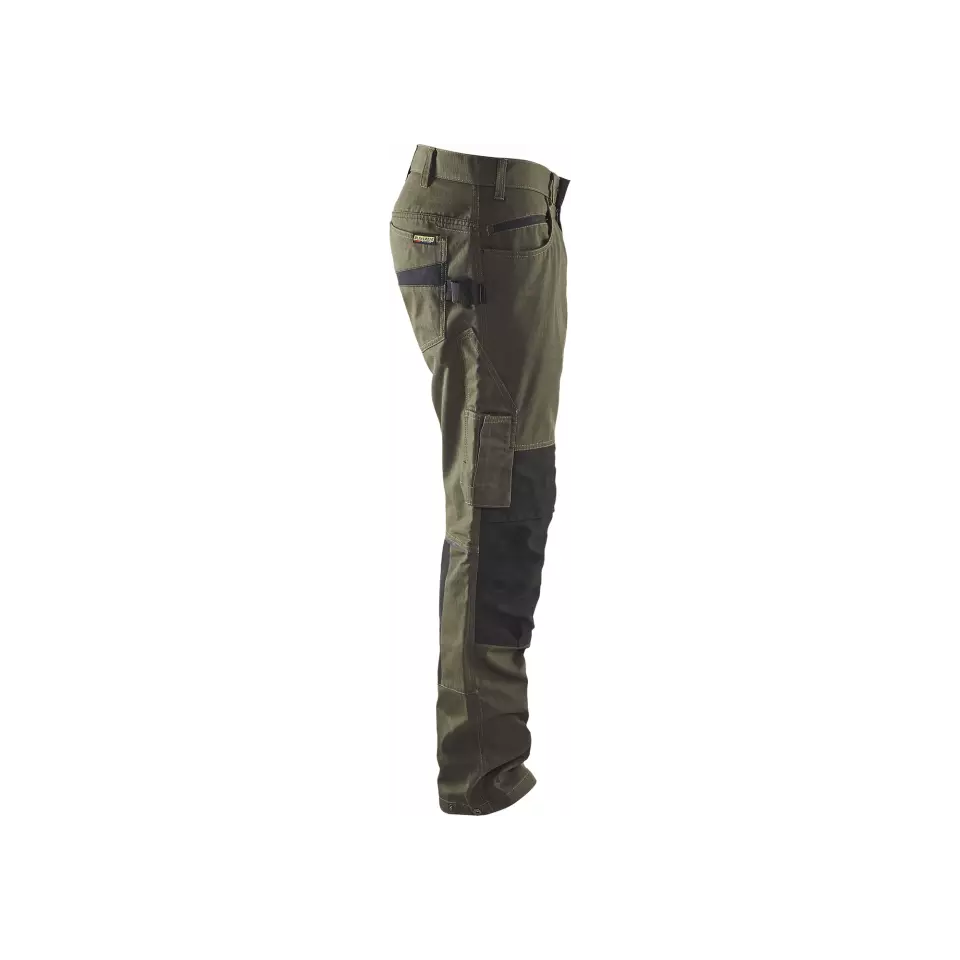 Blåkläder 149513304599, Stretch Arbeitshose, Dunkel Olivgrün/Schwarz, image 4, gallery thumbnail