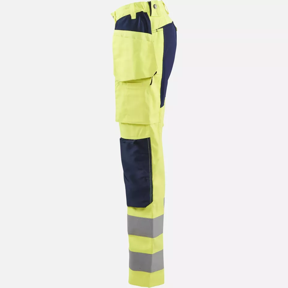 Blaklader 716318113389, High Vis Damen Stretch Arbeitshose, Gelb/Marineblau, image 3, gallery thumbnail