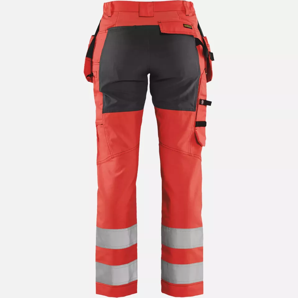 Blaklader 716318115599, High Vis Damen Stretch Arbeitshose, Rot/Schwarz, image 4, gallery thumbnail