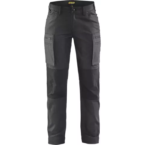 Blaklader Women's Stretch Work Trousers, Dark Grey/Black