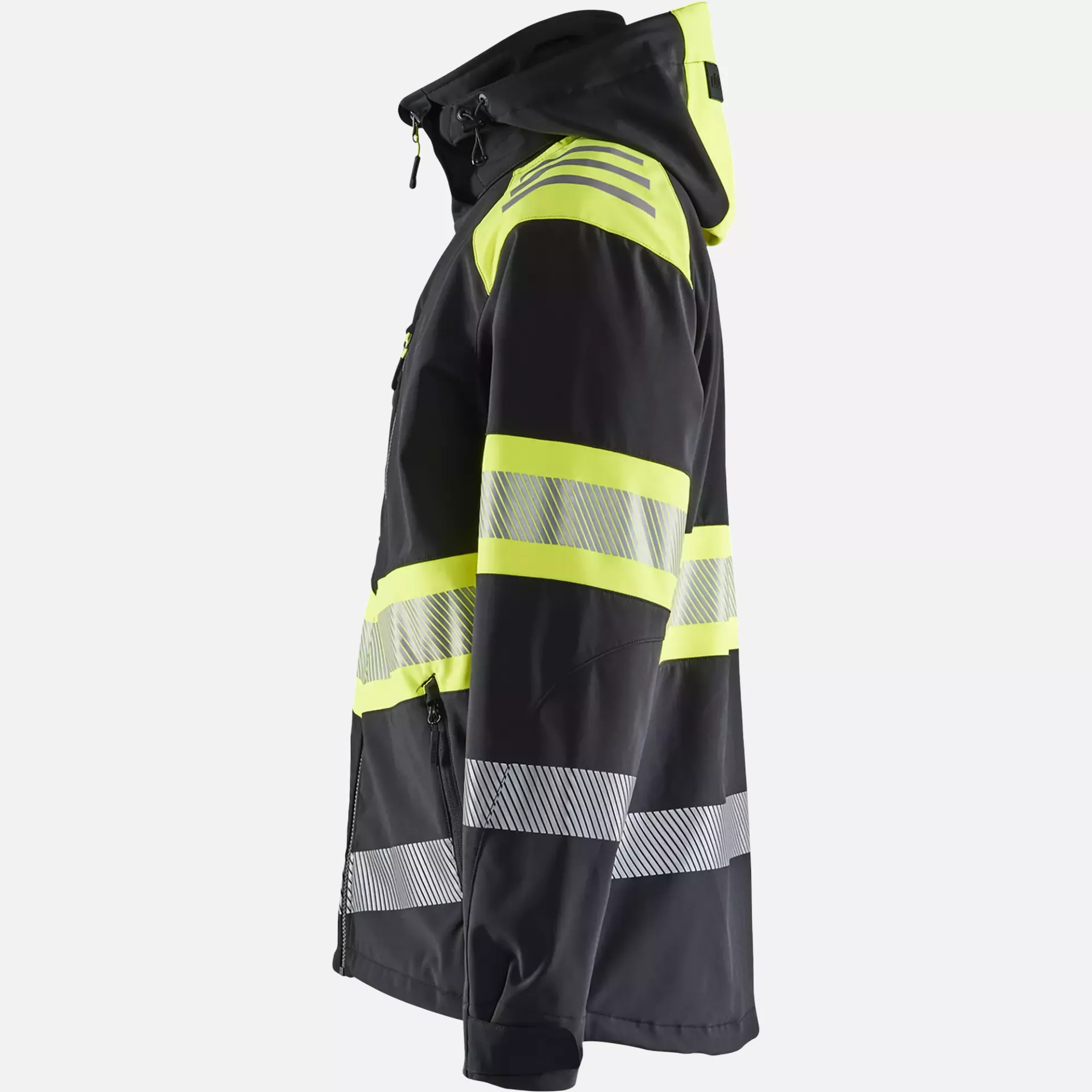 Blaklader 449425139933, High Vis Softshell Jacket, Black/Yellow, image 3