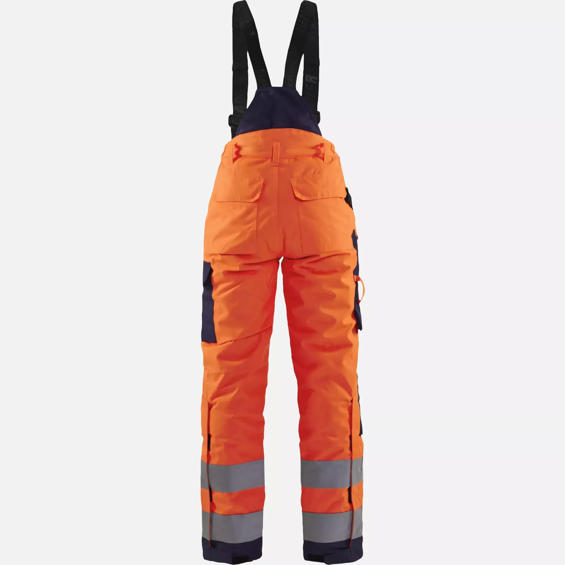 Blaklader 788519775389, High Vis Ladies Winter Work Trousers, Orange/Navy Blue, image 4