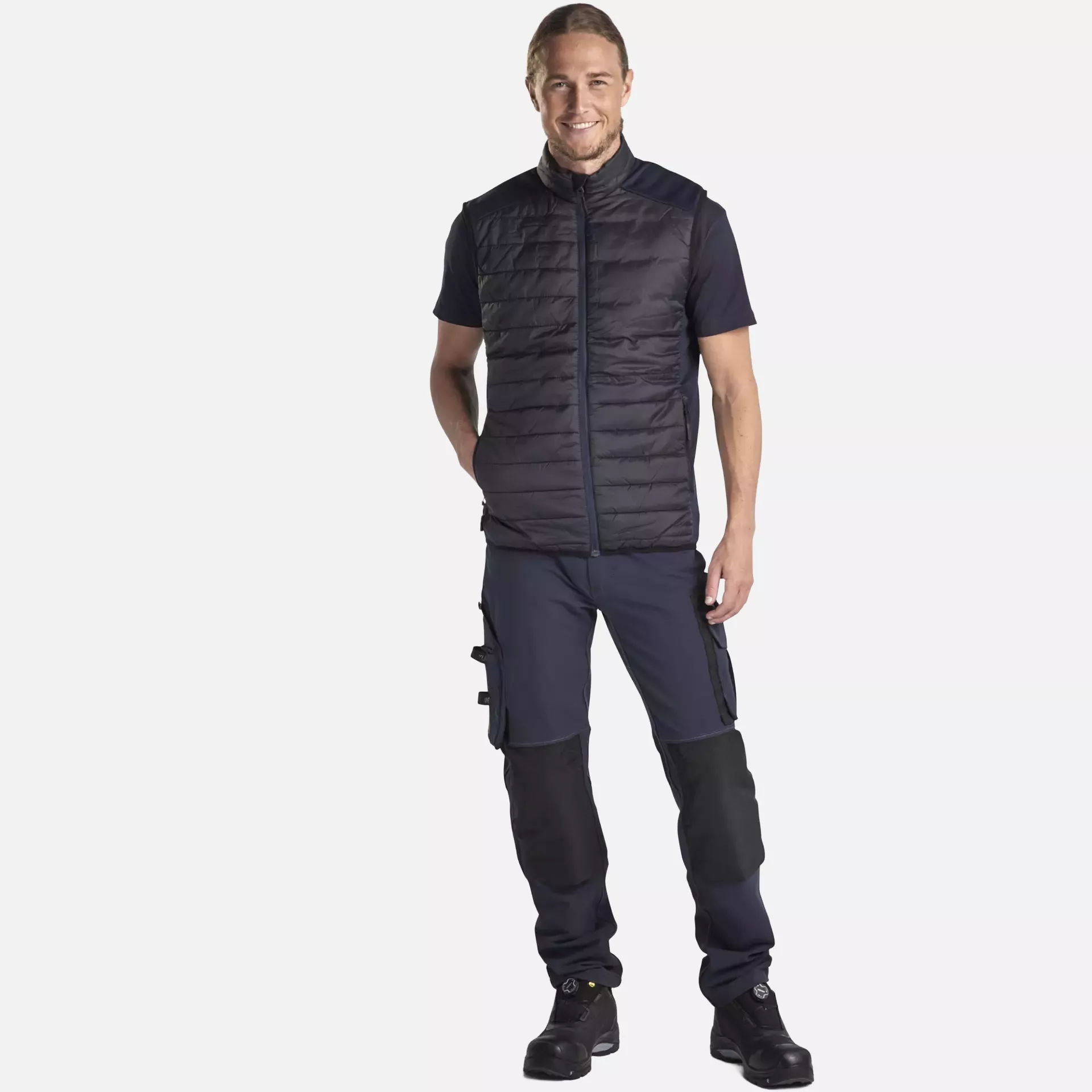 Blaklader 386320309986, Lined Vest, Black/Dark Navy, image 5