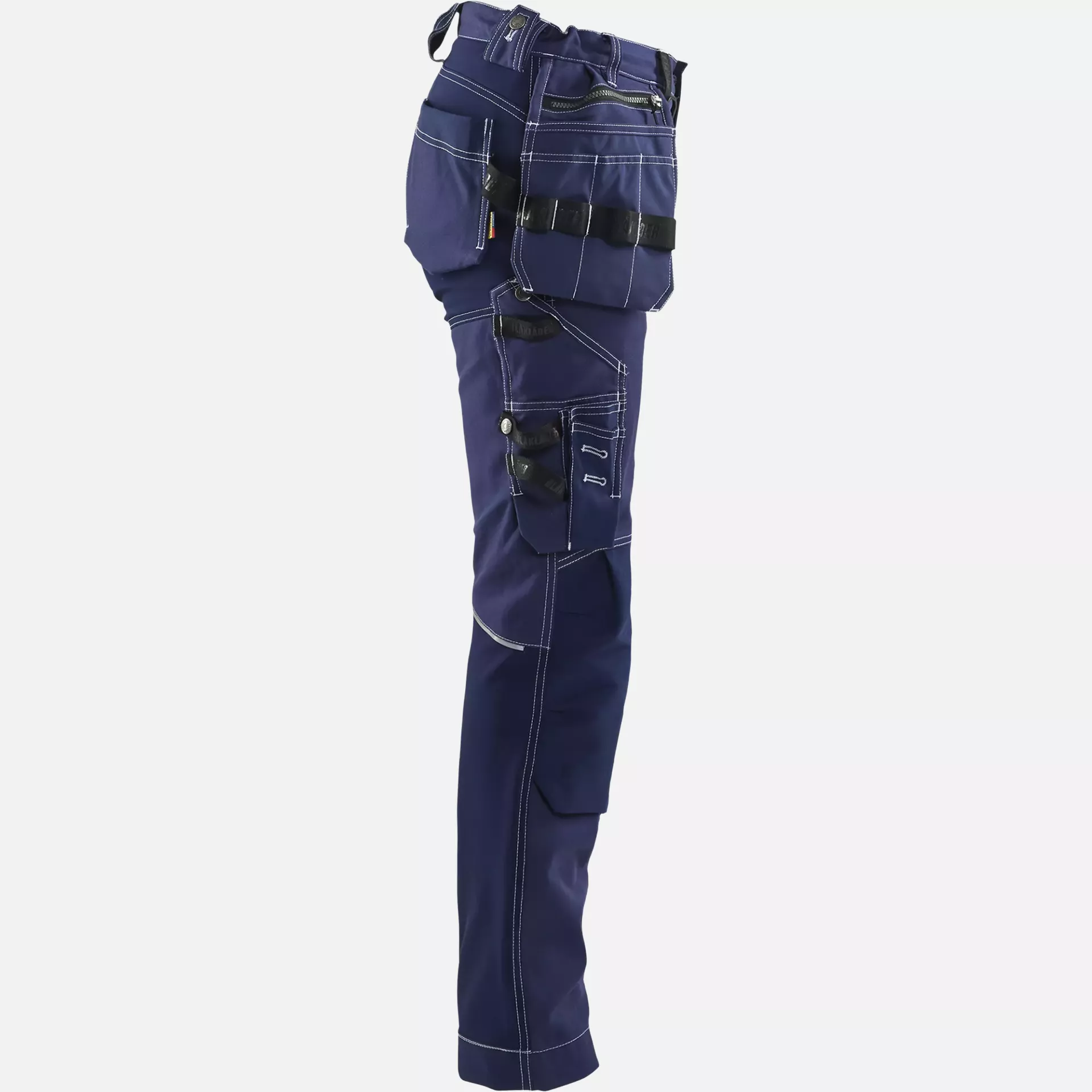 Blaklader 713013708800, Ladies Stretch Craftsman Work Trousers, Navy Blue, image 2