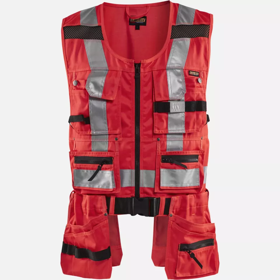 Blaklader 303218045500, High Vis Tool Vest, Red, image 1, gallery thumbnail