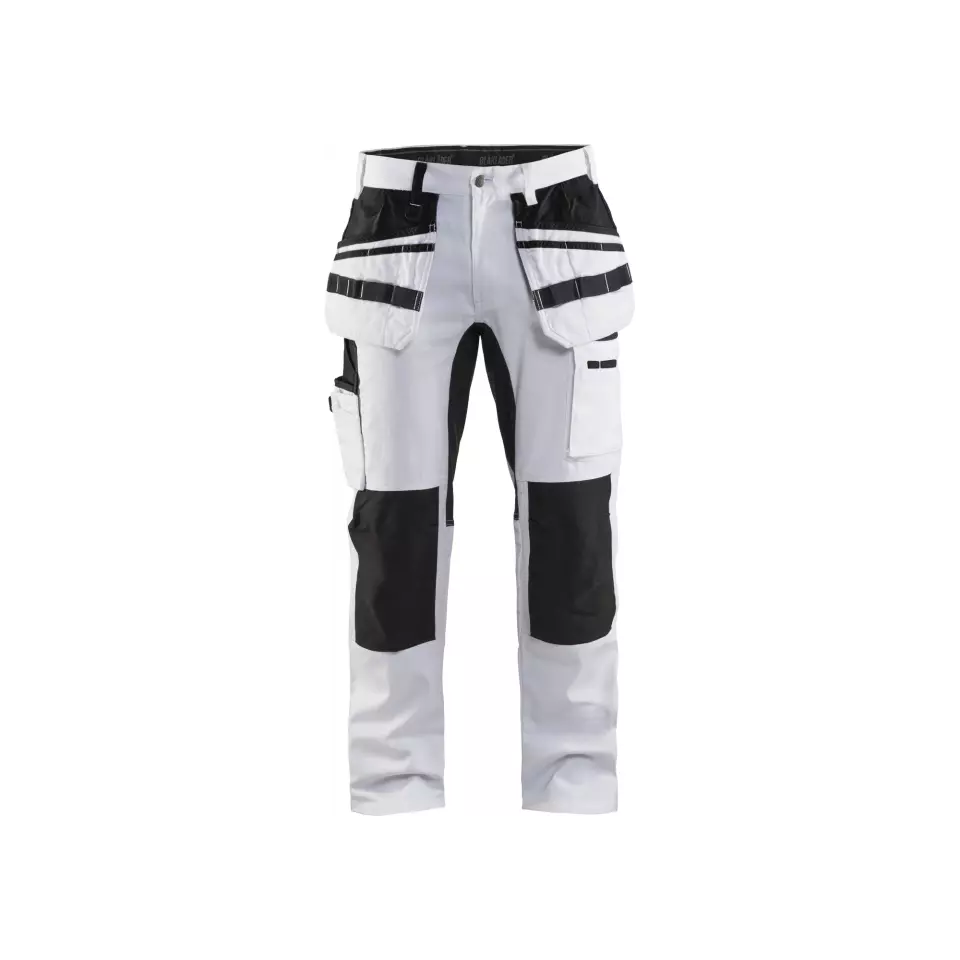 Blåkläder 191010001099, Malerhose mit Stretcheinsätzen, Weiß/Schwarz, image 1, gallery thumbnail