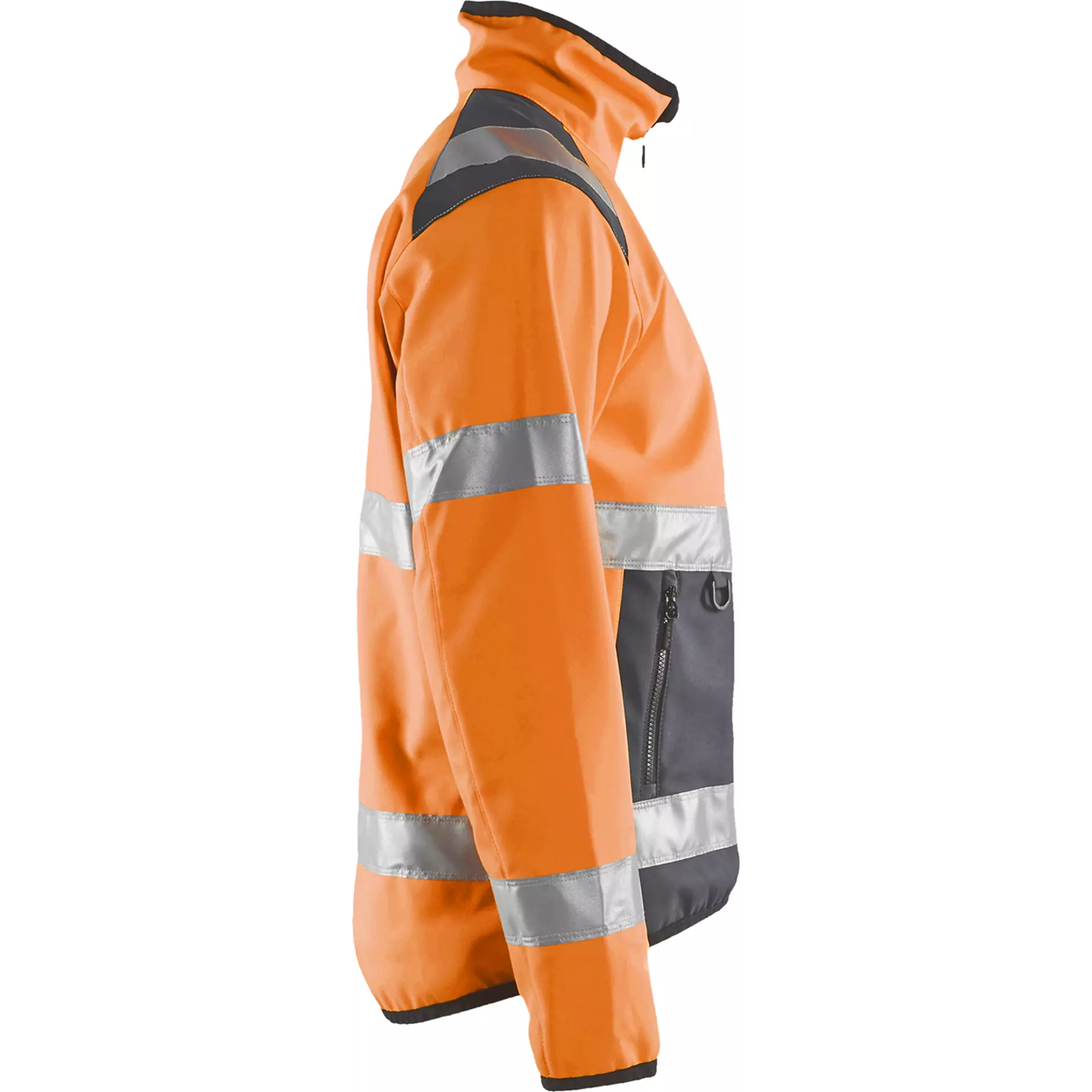 Blaklader 487725165396, High Vis Softshell Jacket, Orange/Medium Grey, image 2