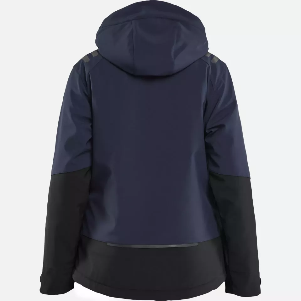 Blaklader 475125138699, Ladies Softshell Winter Jacket Lightly Lined, Dark Navy/Black, image 4, gallery thumbnail