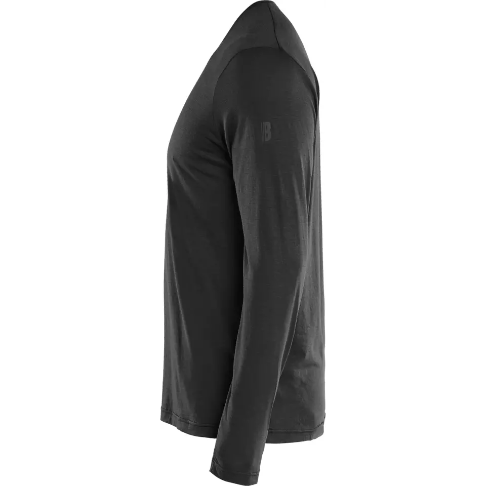 Blåkläder 353817439900, Merinowolle Langarmshirt, Schwarz, image 3, gallery thumbnail