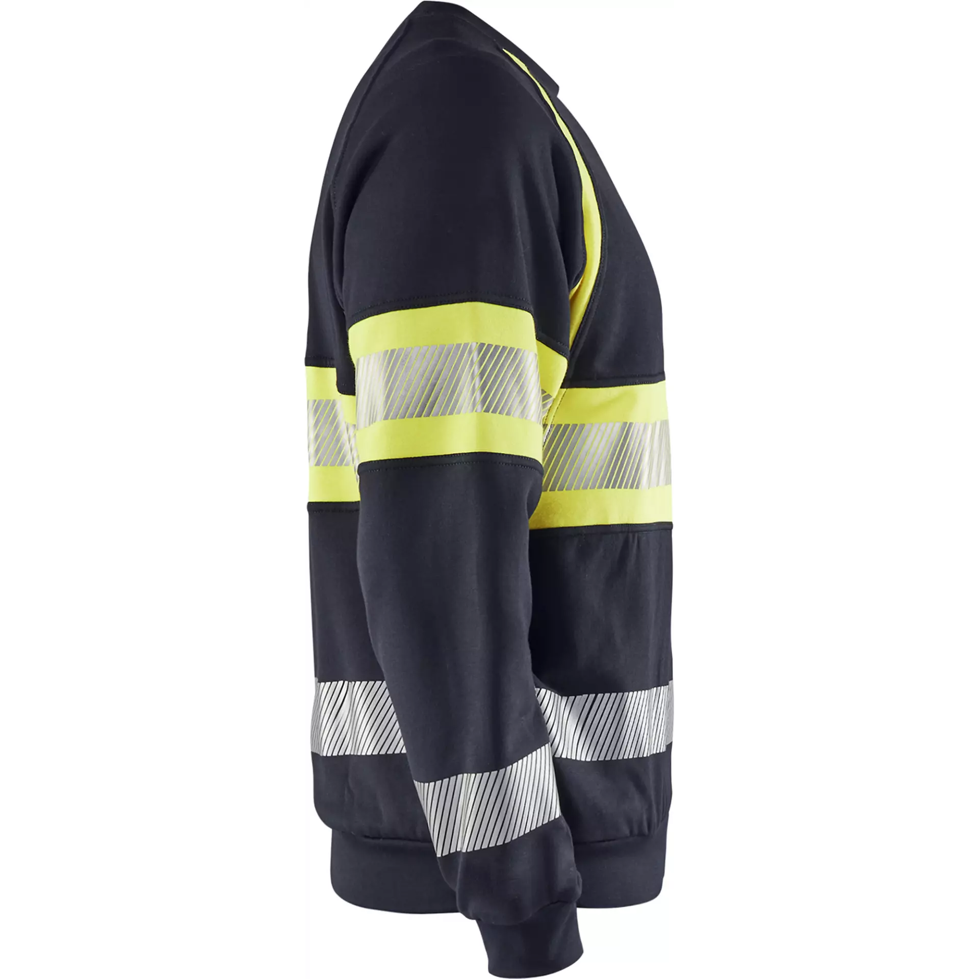 Blåkläder 345917628933, Multinorm Sweatshirt, Navy Blue/Yellow, image 2