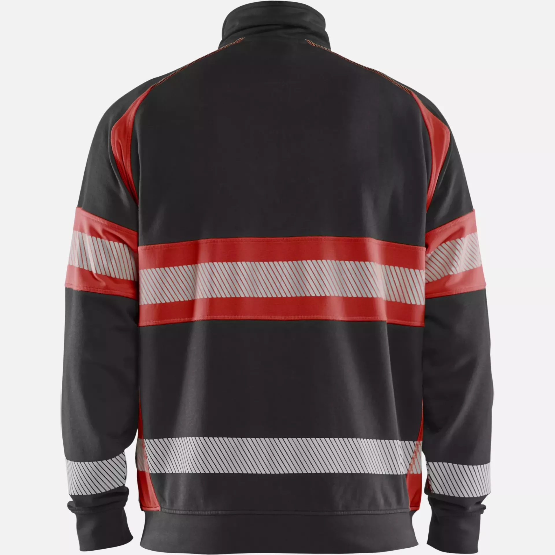 Blaklader 355111589955, High Vis Sweat Jacket, Black/High Vis Red, image 4