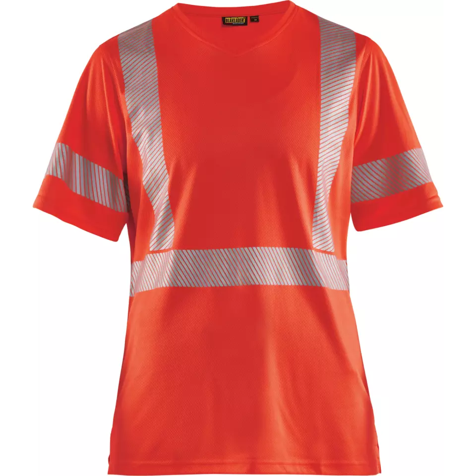 Blaklader 333610135500, High Vis Ladies' UV Protection T-Shirt, Red, image 1, gallery thumbnail