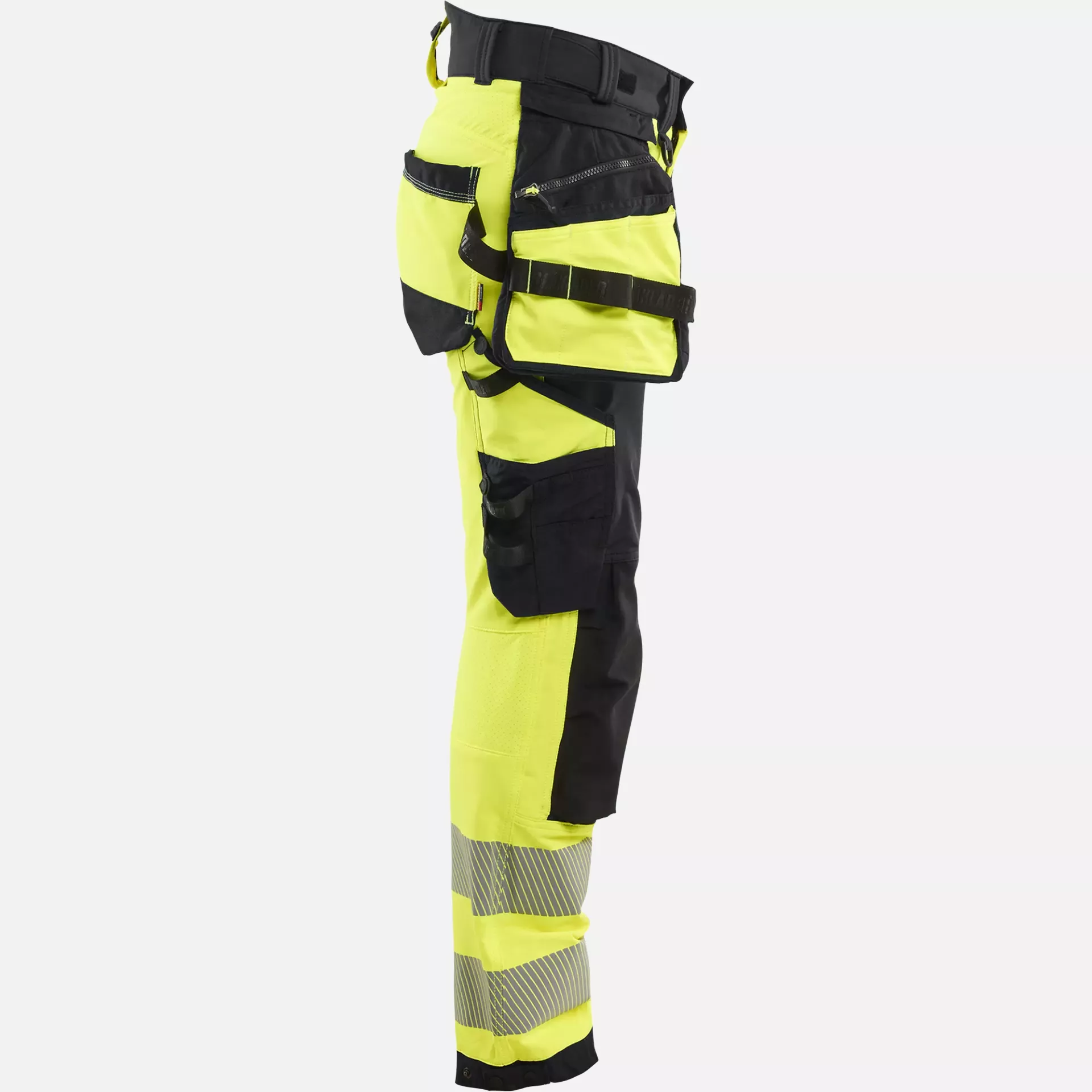 Blaklader 702216483399, High Vis Ladies 4-Way Stretch Trousers, Yellow/Black, image 2